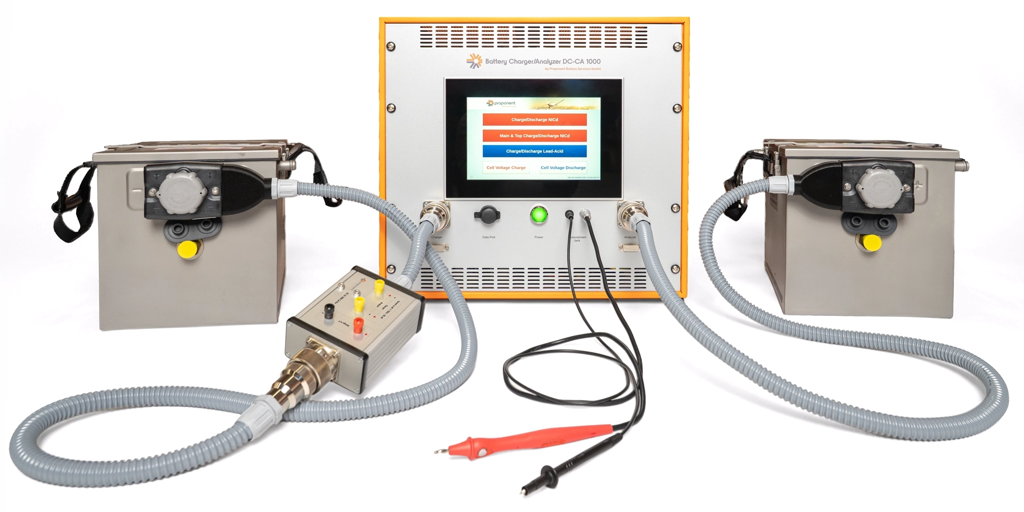 Battery charger analyzer, Nickel-Cadmium, Lead Aci
